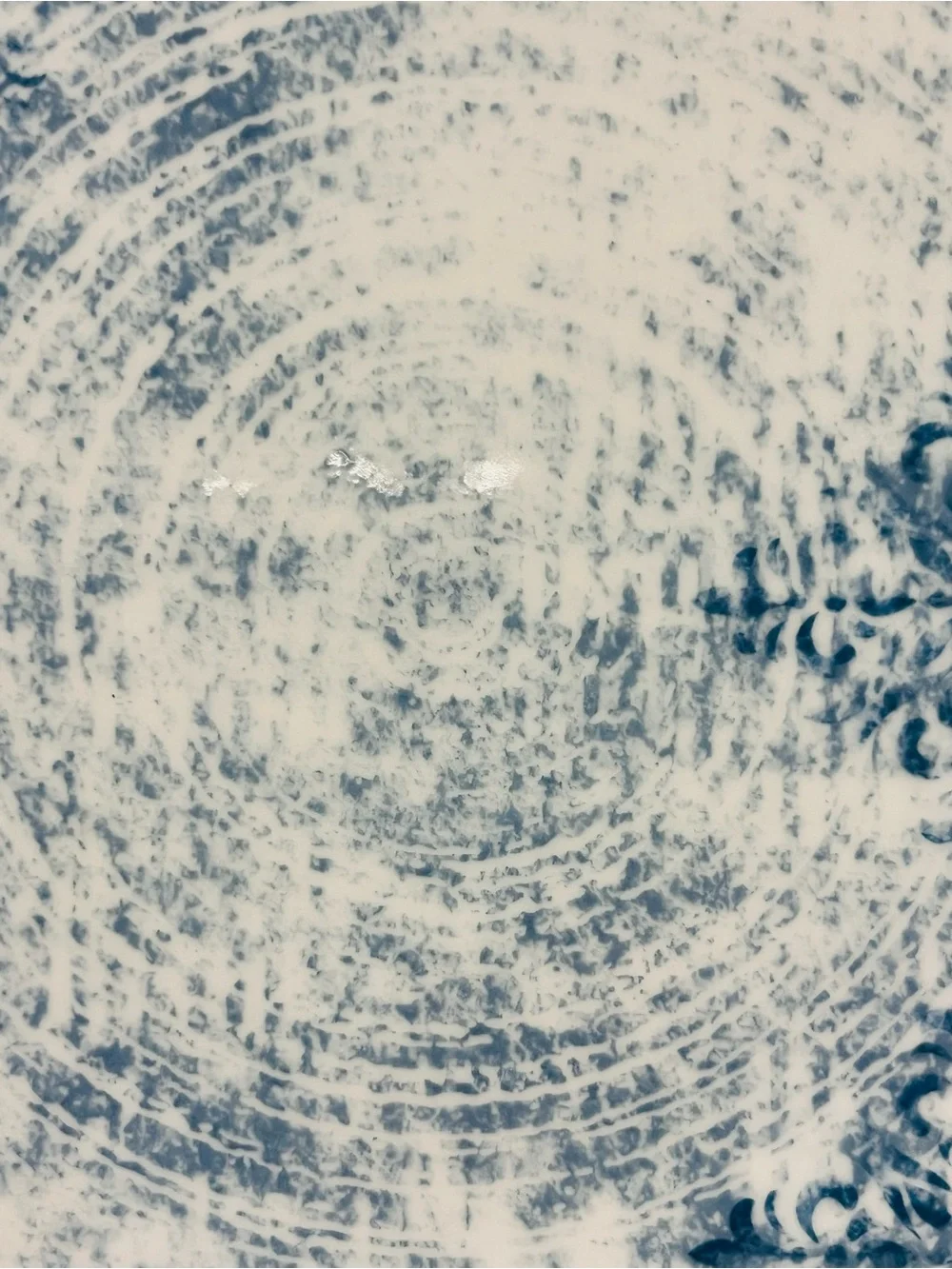 Schonwald Shabby Chic Blue Square Dinner Plates Set of 6 Made in Germany